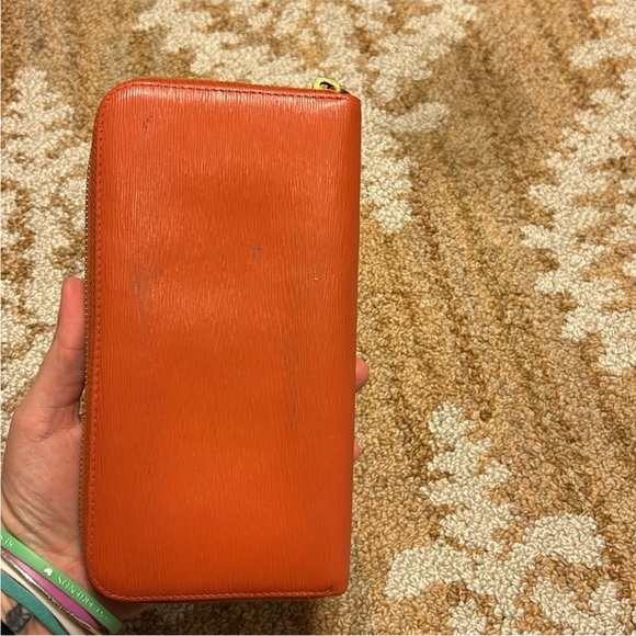 Prada wallet authentic vintage long orange wallet - Picture 7 of 13